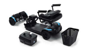 Rozłożony Skuter inwalidzki elektryczny składany Vermeiren One