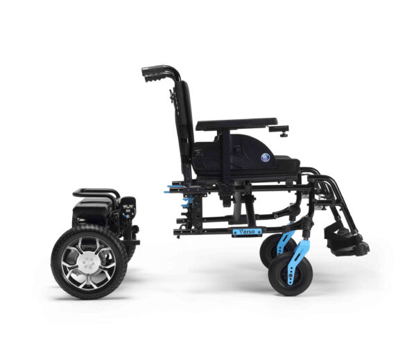 Wózek inwalidzki elektryczny składany Vermeiren VERSO szybki wymienny napęd łatwyw obsłudze