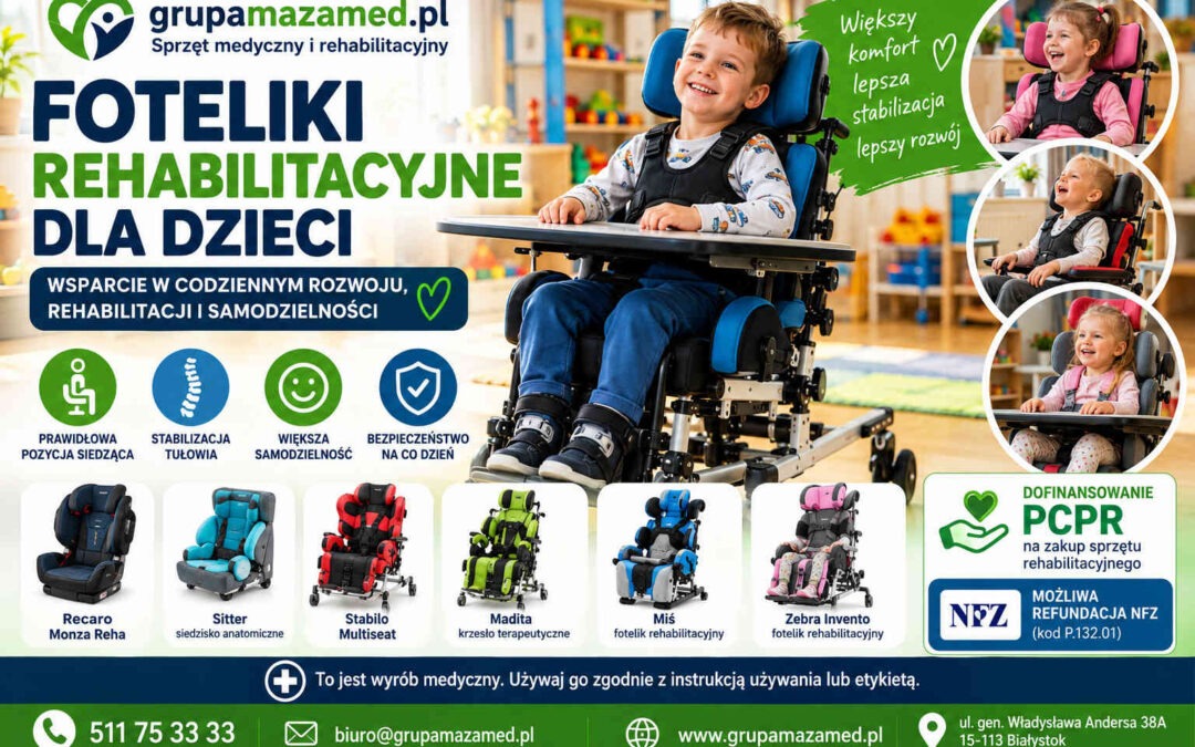 Foteliki rehabilitacyjne dla dzieci dofinansowanie pcpr